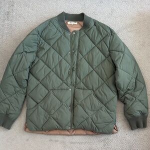 Madewell Olive Quilted Men's Puffer Jacket